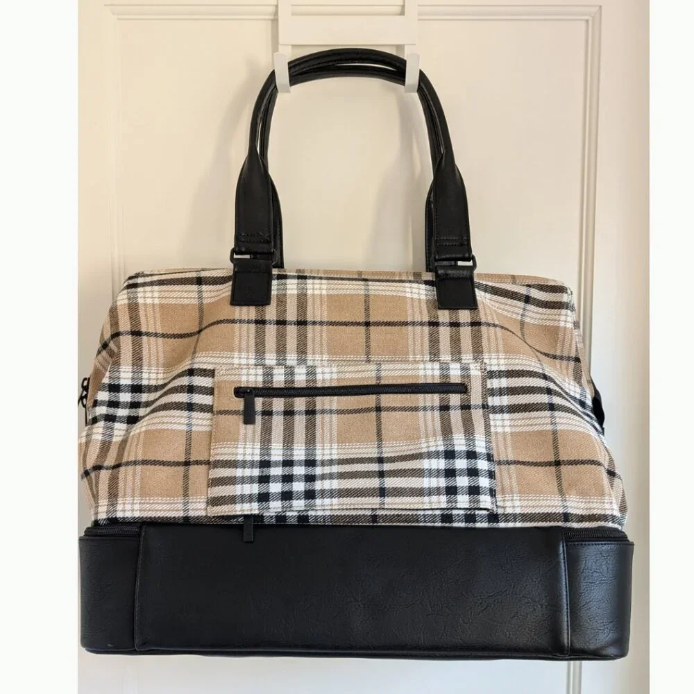 RARE BÉIS The Weekender Bag in Plaid - Limited Edition! Used Once - Like New - Picture 3 of 7